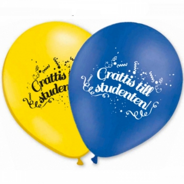 Ballonger grattis till studenten 25-pack i gruppen Hgtider / Studenten / Studentdekorationer hos PARTAJSHOP AB (12510-25)