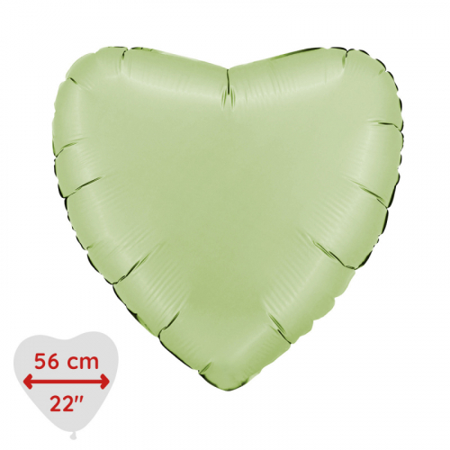 Foliebalong Hjrta Satin Olive 56cm i gruppen Festartiklar / Festteman / Fdelsedagsfest / Grn hos PARTAJSHOP AB (220000SOGR)