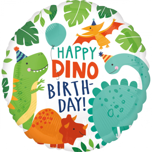 Folieballong Happy Dino Birthday i gruppen Festartiklar / Barnkalas / Dinosaurier hos PARTAJSHOP AB (4066701)