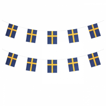 Flaggirlang sverige i gruppen Festartiklar / Festteman / Lnder  / Sverige hos PARTAJSHOP AB (63411-S241)