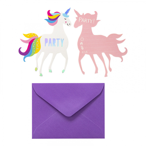 Inbjudningskort Unicorn i gruppen Festartiklar / Barnkalas / My Little Pony hos PARTAJSHOP AB (79046)