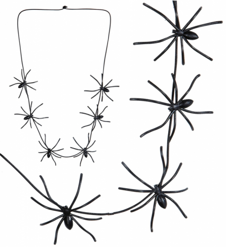 Halsband med spindlar i gruppen Hgtider / Halloween / Halloweentillbehr hos PARTAJSHOP AB (8709R)