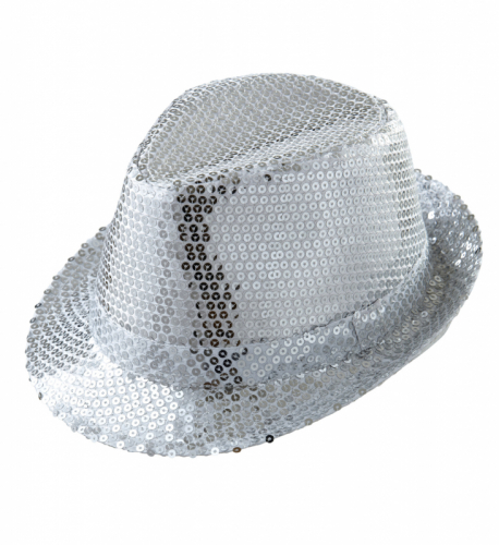 Hatt med Paljetter Silver  i gruppen Hgtider / Nyrsafton / Nyrsaccessoarer hos PARTAJSHOP AB (9066A)