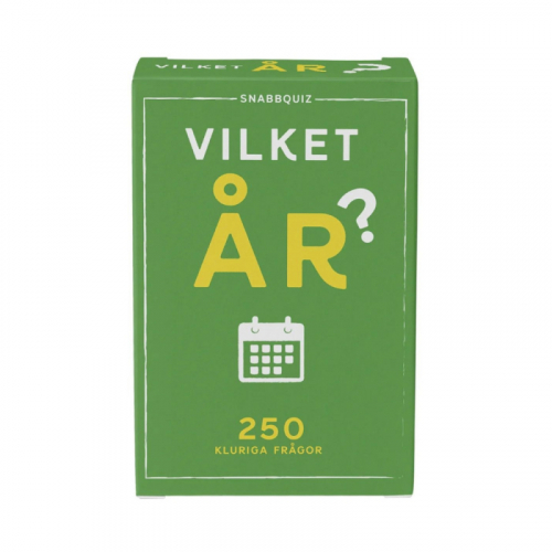 Snabbquiz VIlket r? i gruppen Hgtider / Jul / Julklappar / Till syster hos PARTAJSHOP AB (93189)