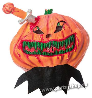 Mask pumpa gummimask i gruppen Maskerad / Maskeradteman / Halloweentema  hos PARTAJSHOP AB (94985-I233)