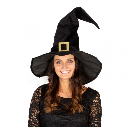 Hxhatt sammet lng i gruppen Hgtider / Halloween / Halloweentillbehr hos PARTAJSHOP AB (97335)