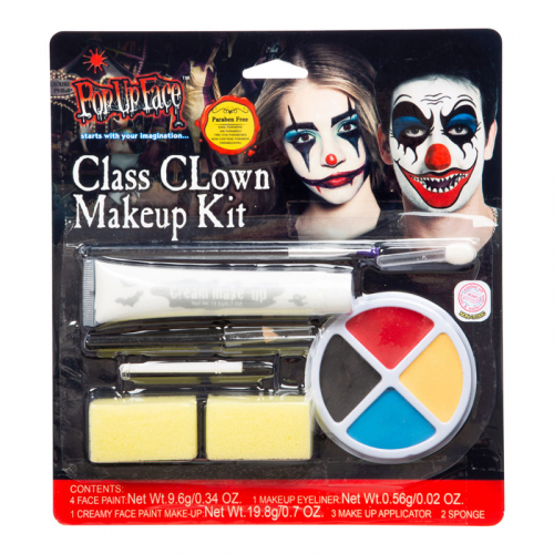 MAKE UP KIT SCARY CLOWN i gruppen Smink & hrfrg / Ansikts- & kroppsfrg / Smink-kit hos PARTAJSHOP AB (97383)