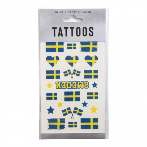 Tatuering Sverige i gruppen Festartiklar / Festteman / Lnder  / Sverige hos PARTAJSHOP AB (97424)