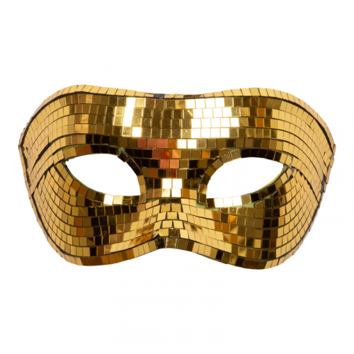 gonmask Disco Guld i gruppen Maskerad / Masker  / gonmasker hos PARTAJSHOP AB (97507)