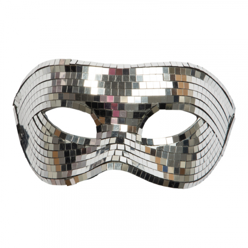 gonmask Disco Silver i gruppen Maskerad / Masker  / gonmasker hos PARTAJSHOP AB (97508)