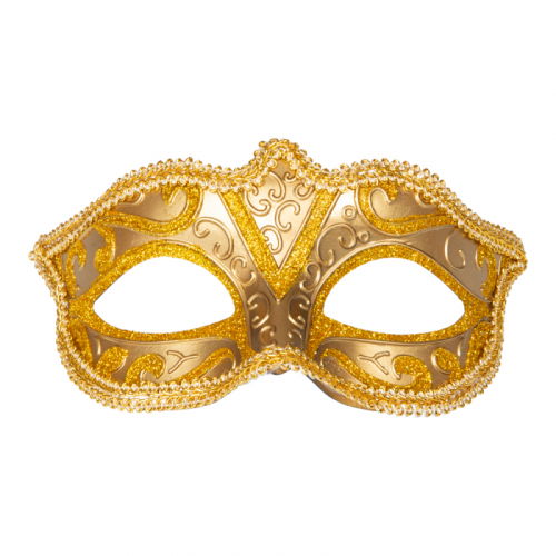 gonmask Vienna Guld  i gruppen Maskerad / Masker  / gonmasker hos PARTAJSHOP AB (97510)