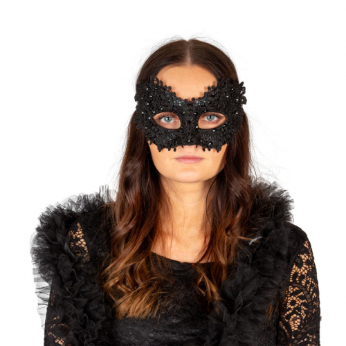 gonmask in lace black i gruppen Maskerad / Masker  / gonmasker hos PARTAJSHOP AB (97526)