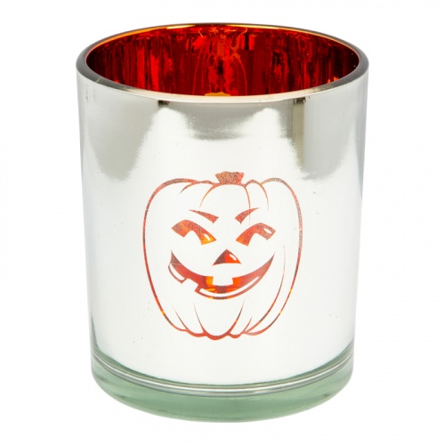 Ljusbehllare Silver Halloween i gruppen Hgtider / Halloween / Halloweendekoration hos PARTAJSHOP AB (97562)