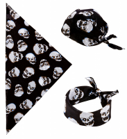 Piratscarf, Bandana med ddskallar