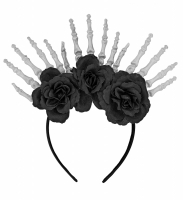 Diadem skelett med rosor