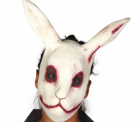 Läskig Kaninmask i Latex