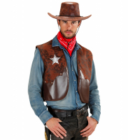 Skinnväst Cowboy Brun
