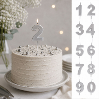 Sifferljus silver