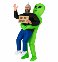 Alien Bär dig Maskeraddräkt Vuxen