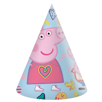 partyhattar Greta Gris 6-pack