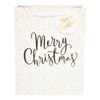 Presentpåse Christmas Vit