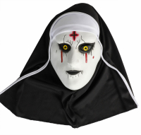 LATEX MASK SCARY NUN