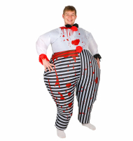 Clowndräkt uppblåsbar