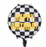 Folieballong Birthday Bilar